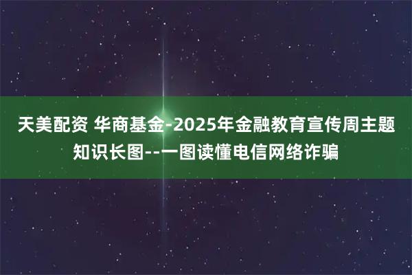 天美配资 华商基金-2025年金融教育宣传周主题知识长图--一图读懂电信网络诈骗