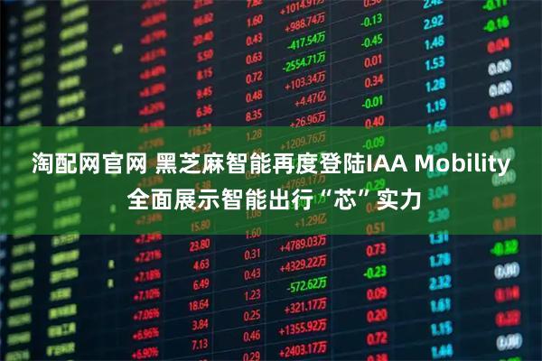 淘配网官网 黑芝麻智能再度登陆IAA Mobility 全面展示智能出行“芯”实力